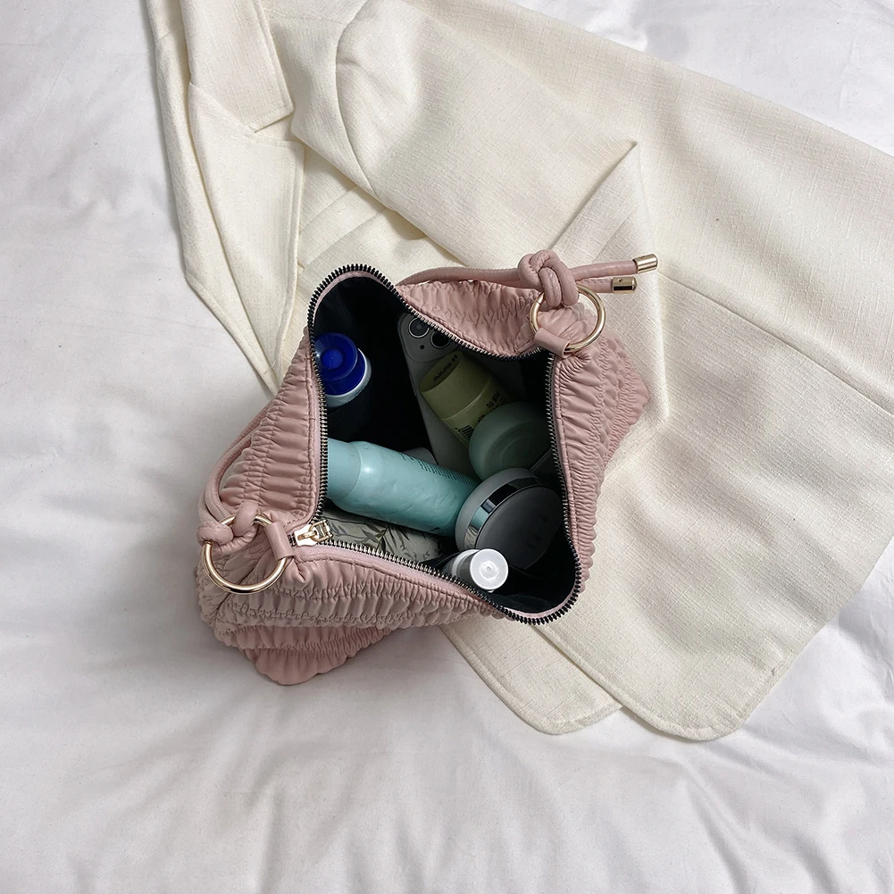 Женская сумка подмышками из искусственной кожи, женские сумки-тоут, модные повседневные портативные однотонные Простые женские сумки большой емкости 3