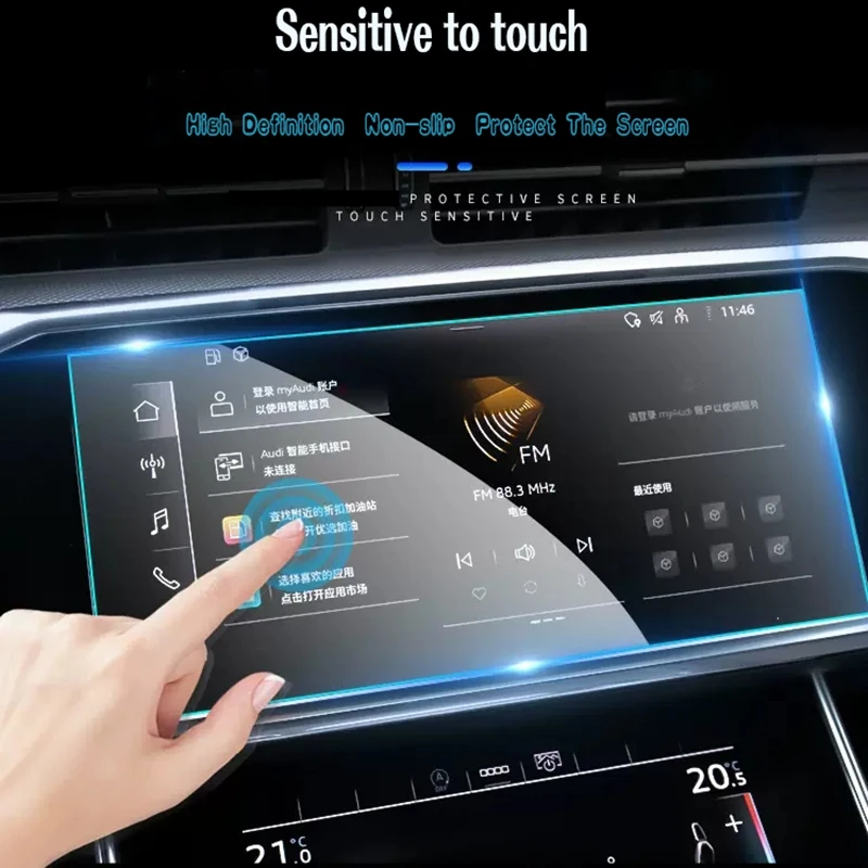 Закаленное стекло-экран сталь защитная пленка для Киа Соренто 4-го поколения 10.25-дюймовый автомобильный GPS навигации 2021 года 3