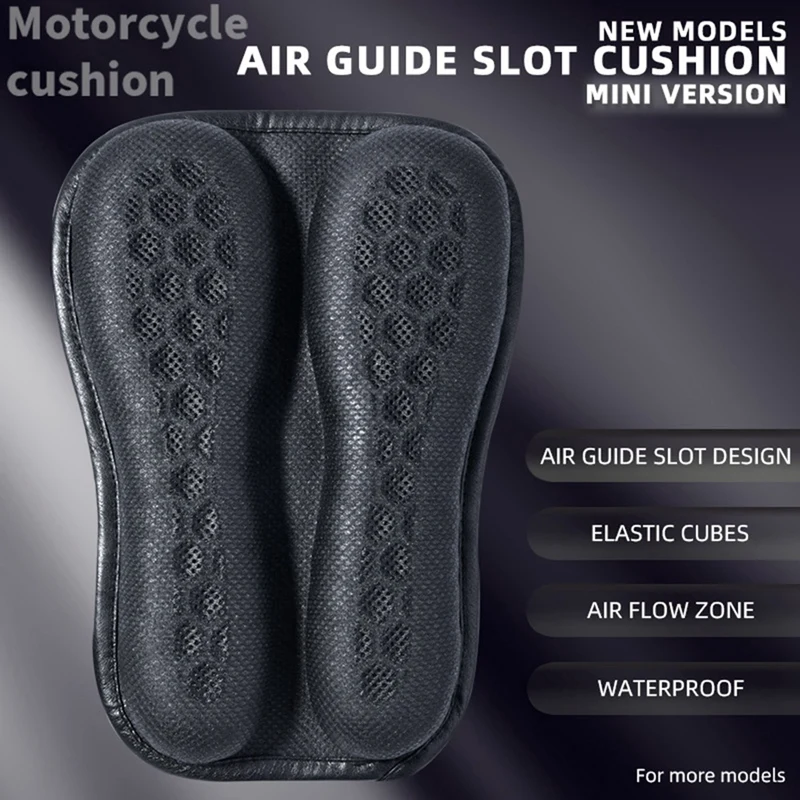 Запасные части Мотоциклетная подушка, гелевая подушка для мотоцикла С 3D-сотовым амортизирующим дышащим чехлом для подушки Универсальный 3