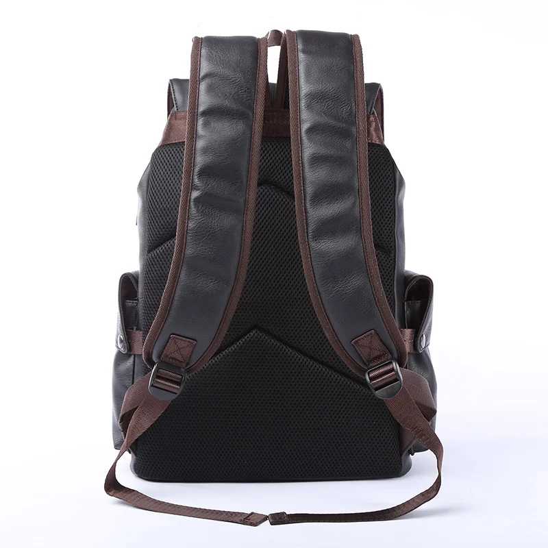 Известный бренд, кожаный рюкзак в школьном стиле, сумка для колледжа, простой дизайн, мужские водонепроницаемые повседневные рюкзаки Mochila 2021 2
