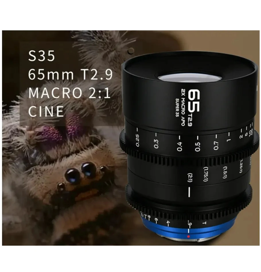 Кинообъектив Venus Optics Laowa 65mm T2.9 2x Macro APO Super35 для Sony E для Canon RF Fuji X Nikon Z в киношном стиле 1