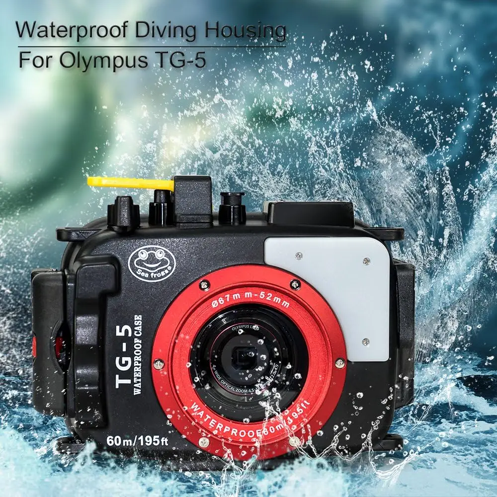 Корпус Подводной камеры Mcoplus WP-TG5 195ft/60m Водонепроницаемый Чехол для Дайвинга для камеры Olympus TG-5 1