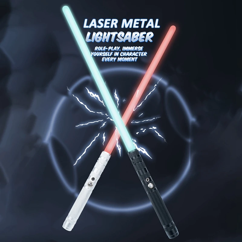 Лазерный световой меч Перезаряжаемая вспышка 2 В 1 Ударная технология Звуковой эффект 15 цветных игрушек для косплея Подарок на день рождения 3