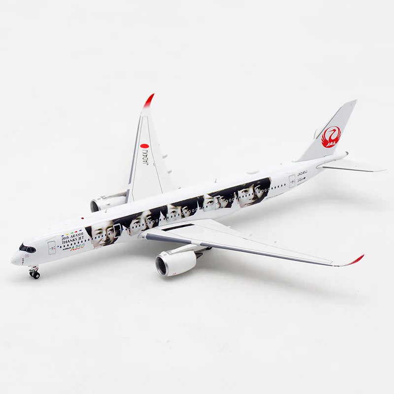 Литой под давлением 1/400 Масштаб Japan Airlines Airbus A350-900 JA04XJ Сплав Имитационная Модель Самолета Сувенирное Украшение Коллекция Дисплеев 5