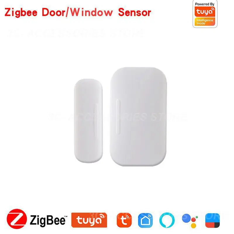 Маленький дверной датчик Zigbee Smart Life с датчиками открытия/закрытия дверей и окон с низким энергопотреблением 0