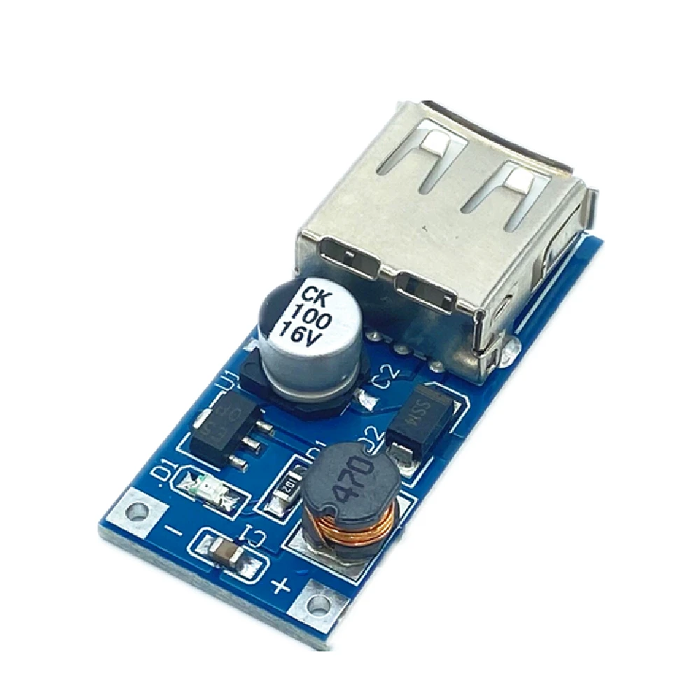 Модуль Повышающего Усилителя питания USB-преобразователя напряжения от 0,9 В-от 5 В до 5 В постоянного тока 1
