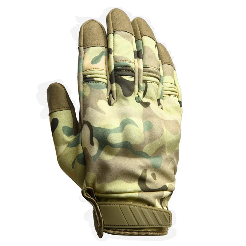 Мягкая оболочка, военные, тактические мужские перчатки для пеших прогулок, велоспорта, охоты, тренировок, нескользящие перчатки с сенсорным экраном 5