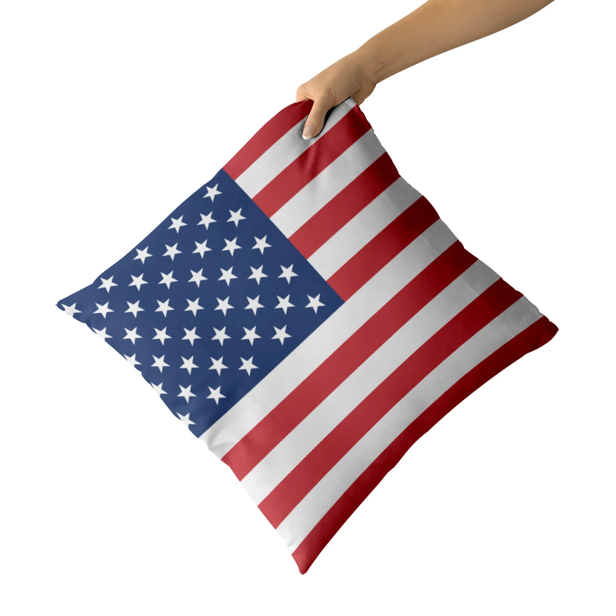 Наволочка для домашнего декора WUZIDREAM с флагом Соединенных Штатов Америки, Украшение наволочки, Декоративная подушка для наволочки 4