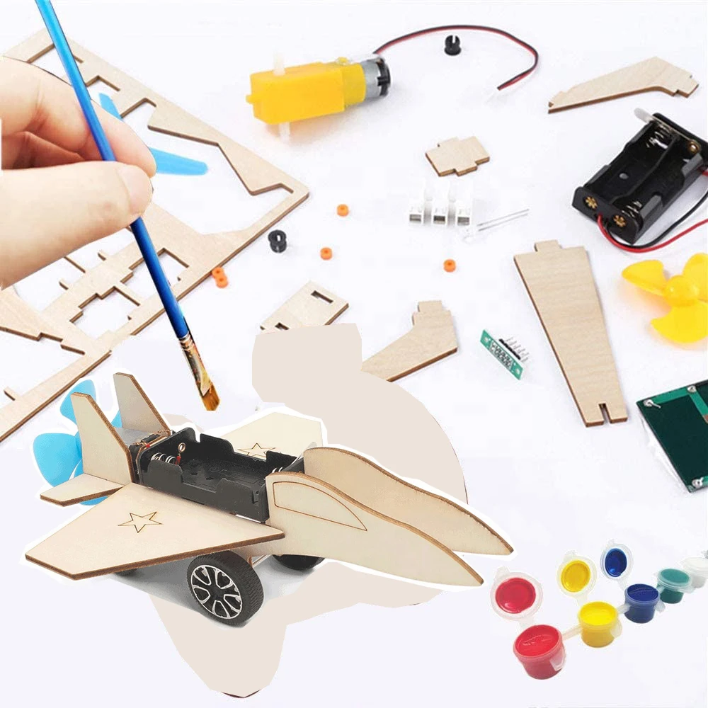 Незаконченные поделки из дерева, деревянная игрушка-головоломка, наборы для научных экспериментов, развивающие игрушки 