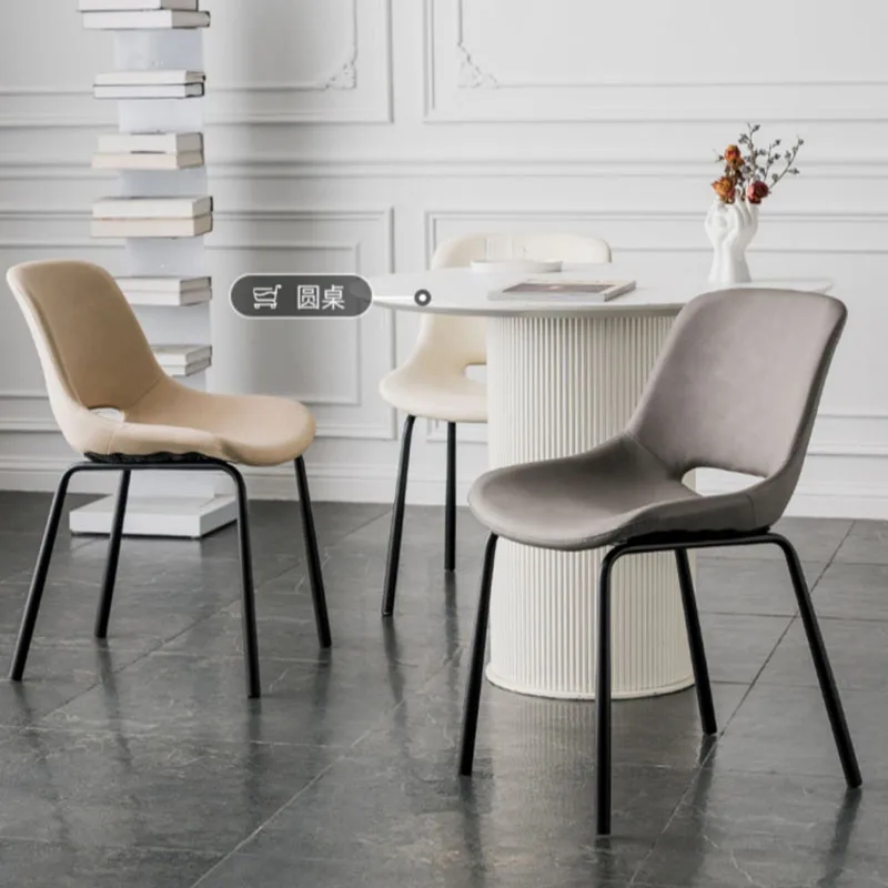 Обеденные стулья скандинавского дизайна, Дизайнерские обеденные стулья для балкона, спальни, обеденные стулья для игр, Удобная офисная мебель Silla для двора. 3
