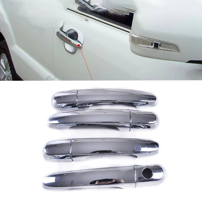 Обновление для Kia Sportage 2 KM 2005-2010 Автомобильные наружные дверные ручки, накладки на накладку, защитная крышка, наклейка для автостайлинга 0