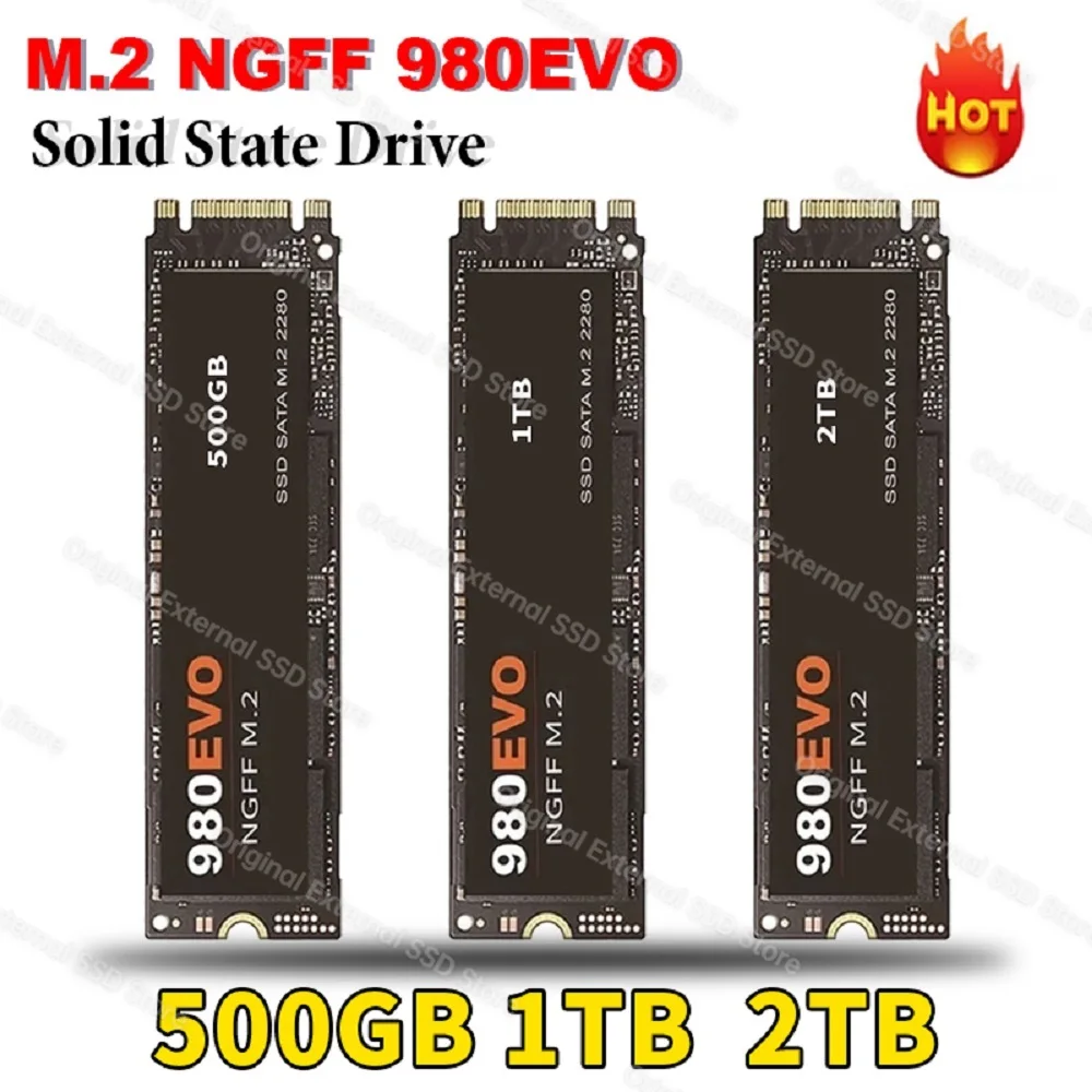 Оригинальный SSD 1 ТБ 4 ТБ Жесткий Диск M2 Интерфейс NGFF Внутренний Твердотельный Жесткий Диск 500 ГБ 2 ТБ 980EVO SSD для Настольного Ноутбука 0