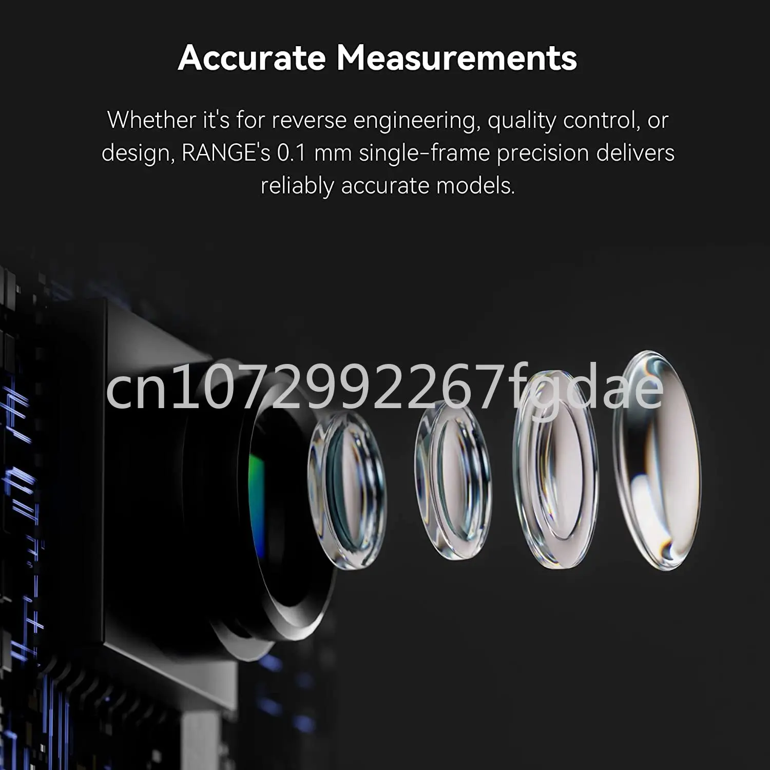 Ручной 3D-сканер серии Revopoint, инфракрасный структурированный свет, точность 0,1 мм, стандартная скорость от 12 до 18 кадров в секунду 1