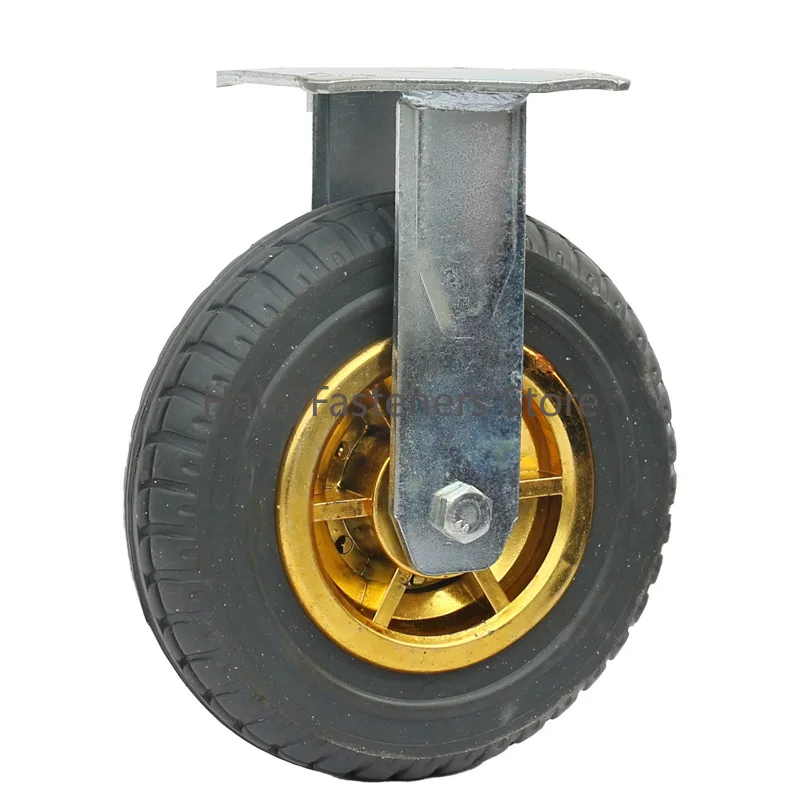 Сверхмощный Немой резиновый ролик для колесиков, 3, 4, 5-дюймовый Поворотный ролик с тормозом для тележки-платформы, аксессуары для дома 1