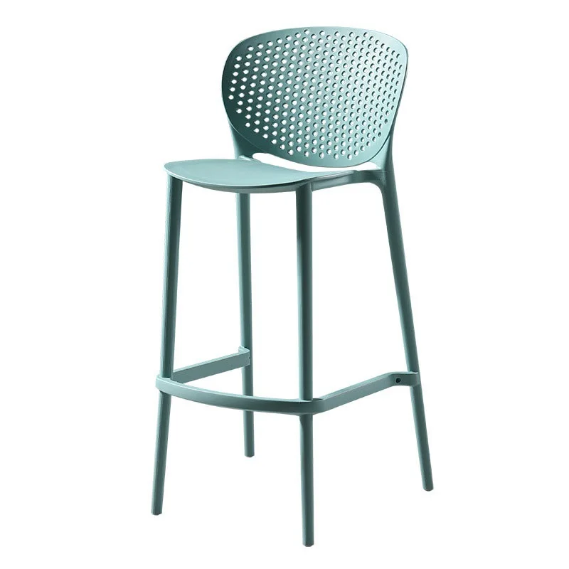 Скандинавский дизайнерский легкий роскошный барный стул ins home пластиковый минималистичный барный стул, высокий табурет для бара 5