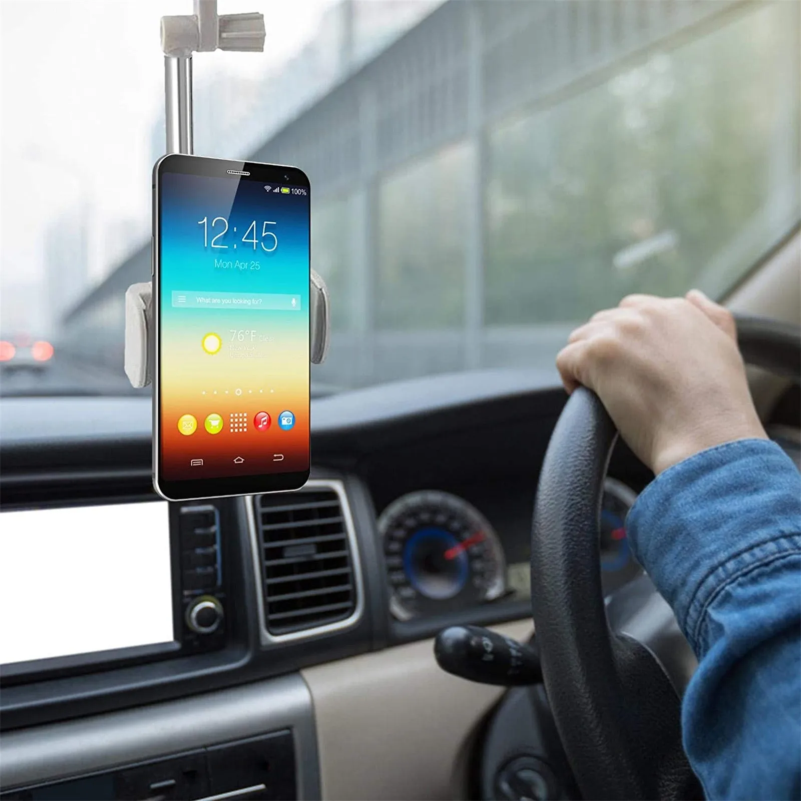 Универсальный Автомобильный Держатель Телефона Зеркало Заднего Вида С Возможностью Поворота на 360 Градусов Подставка Для Заднего Сиденья GPS Навигационный Кронштейн для iPhone Samsung Xiaomi 5