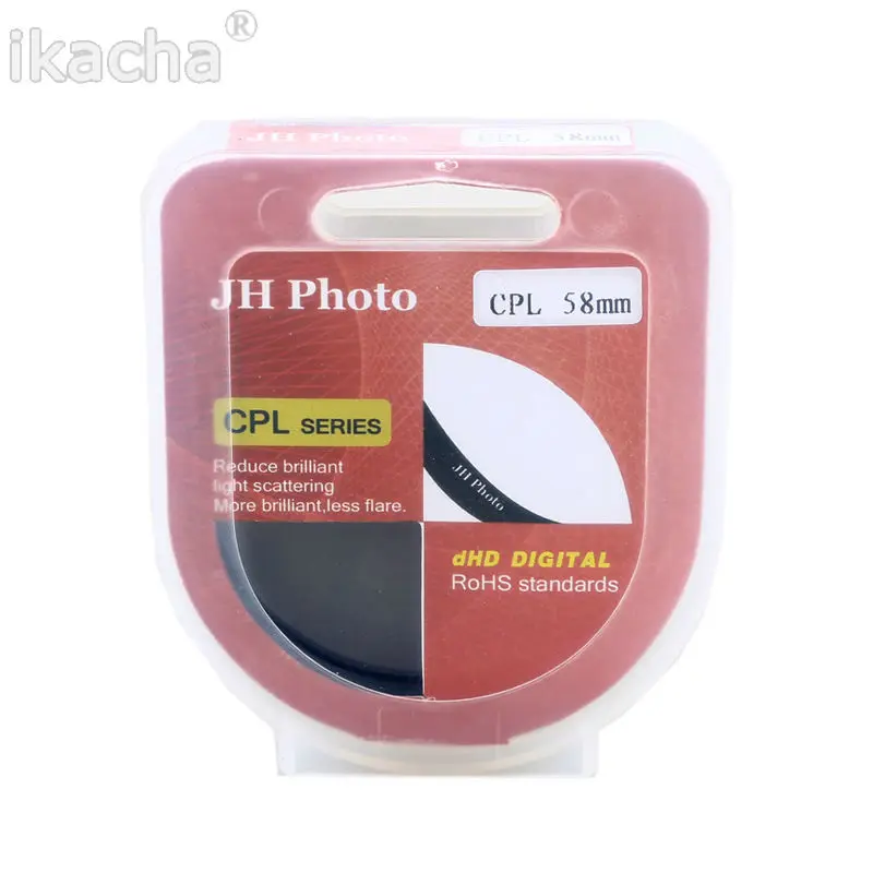 Фильтр для объектива камеры 77-мм ультратонкий CPL-фильтр с круговой поляризацией, поляризатор для Olympus, Sony, Nikon, Canon, Pentax 0