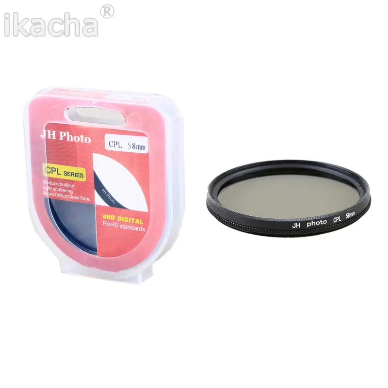 Фильтр для объектива камеры 77-мм ультратонкий CPL-фильтр с круговой поляризацией, поляризатор для Olympus, Sony, Nikon, Canon, Pentax 5