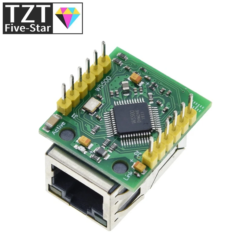 Чип TZT Smart Electronics USR-ES1 W5500 Новый преобразователь SPI в LAN/ Ethernet TCP/IP Mod 4
