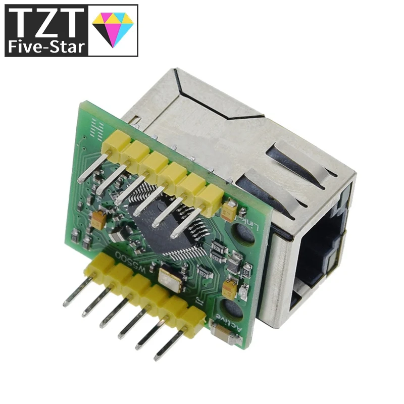Чип TZT Smart Electronics USR-ES1 W5500 Новый преобразователь SPI в LAN/ Ethernet TCP/IP Mod 5