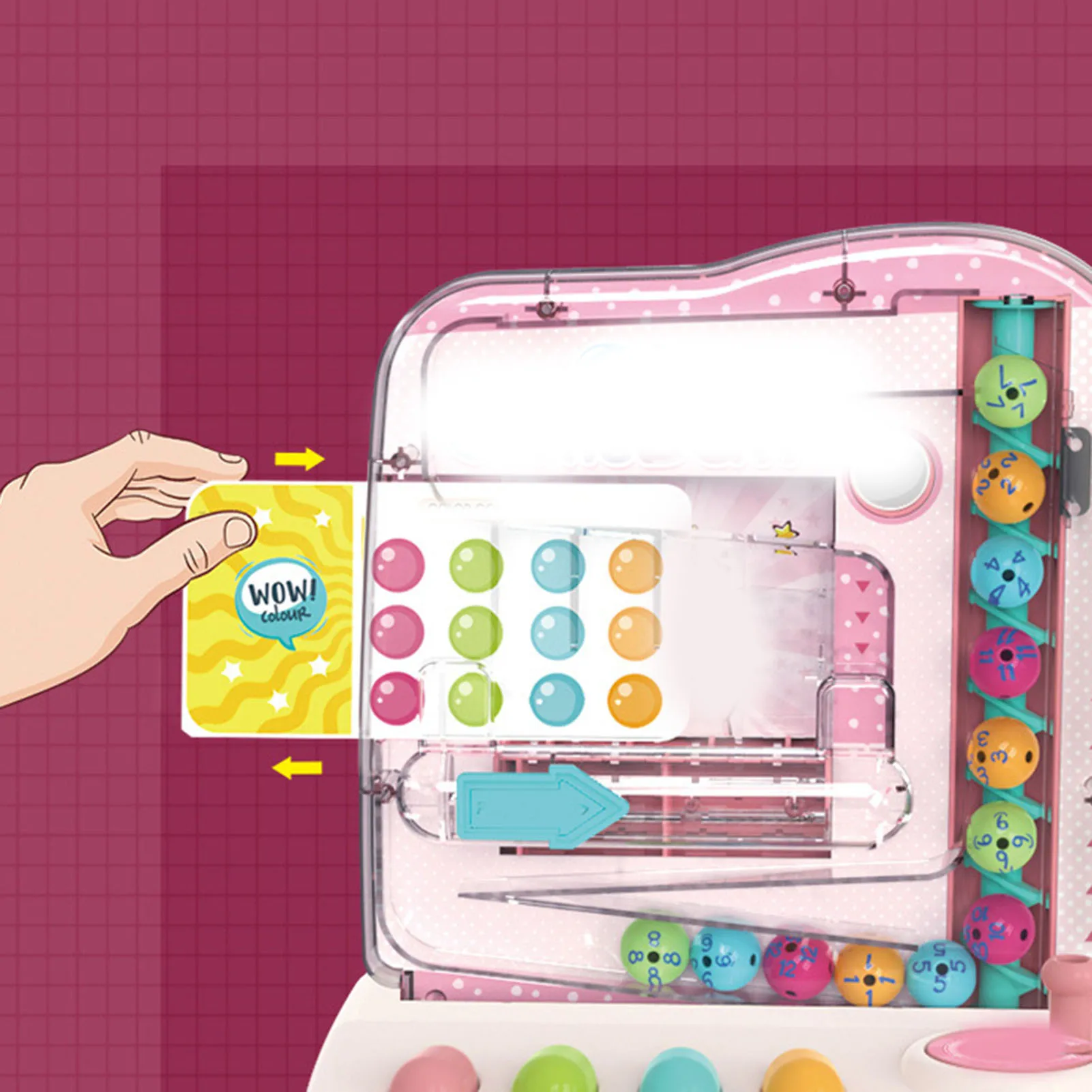 Электрический игровой автомат с мячом на колесиках, интерактивная милая игрушка, идеальный подарок, игрушки с мячом на колесиках для детей, обучающая игрушка 3