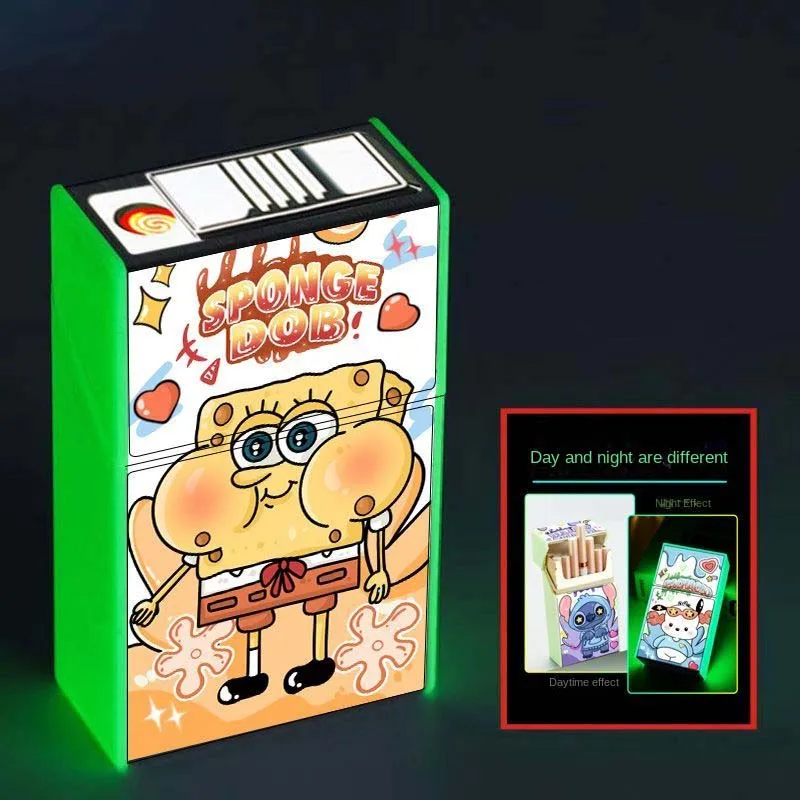 Электронная зажигалка Sanrio Hello Kitty Kuromi Pochacco, Светоизлучающий портсигар, Бесшумная Перезаряжаемая Зажигалка В подарок 4