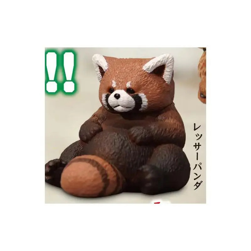 Японская игрушка-капсула Kitan Gashapon Chubby Animal 4 Украшения Молния Жираф Красная Панда 2